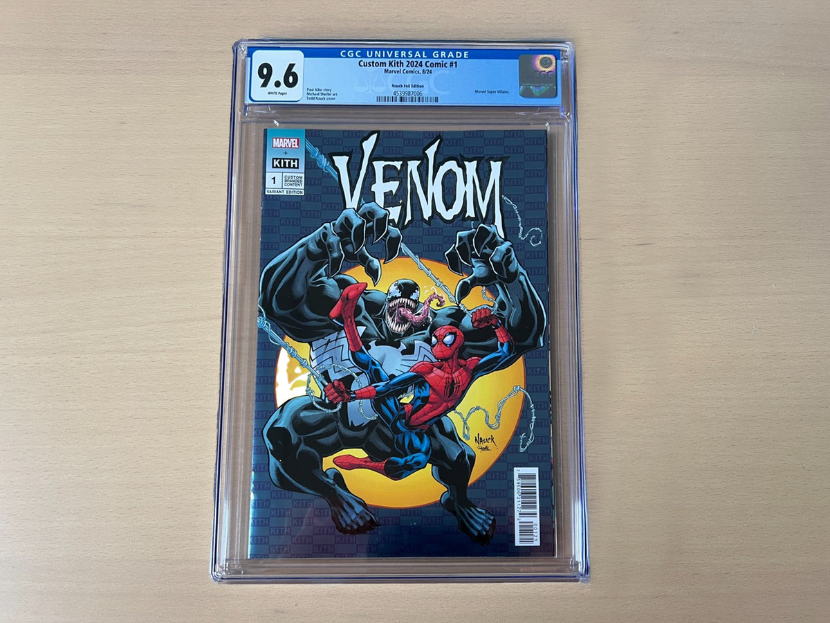 KITH x Marvel - CGC Graded Comic - Kith Super Villians - VENOM Cover Blue Variant  - SDCC 2024 - 9.6 Grade