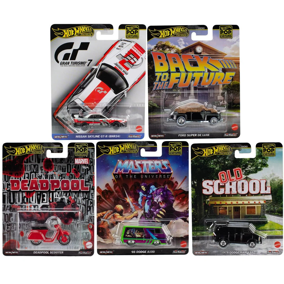 Hot Wheels - Pop Culture J Case - 2025 Complete Set - Mix 3  - MTHXD63J