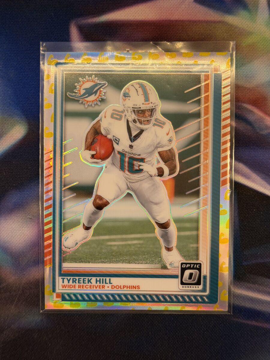 Tyreek Hill Flex Emoji Front - 2025 Donruss Optic
