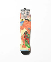 A-Killer × Three Tides Tattoo × Grappler Baki - Touma Kicksoku - Japanese Socks