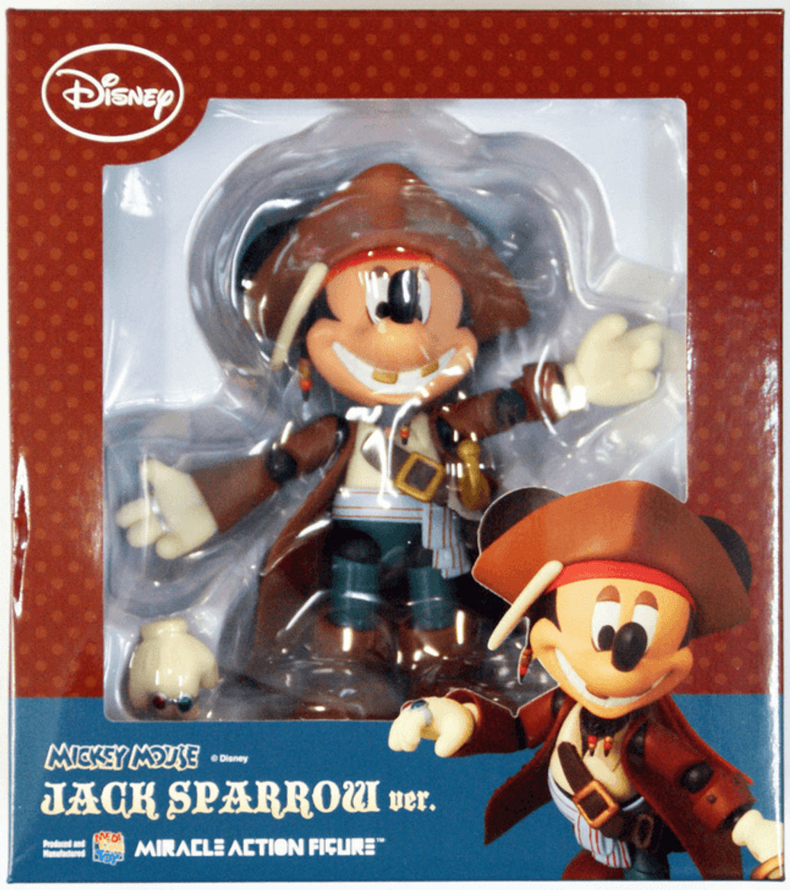 Medicom Miracle Action Figure - Disney Mickey Mouse Jack Sparrow Ver.