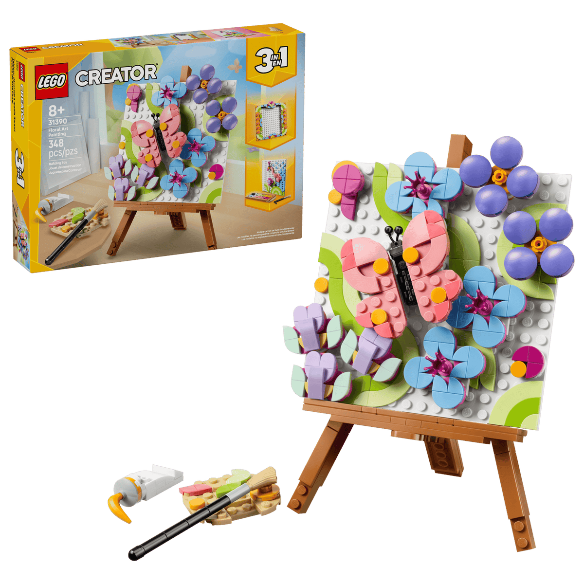 LEGO Creator 3-in-1 Floral Art Decor Painting - 31390 (PRE-ORDER AUG 1, 2026)