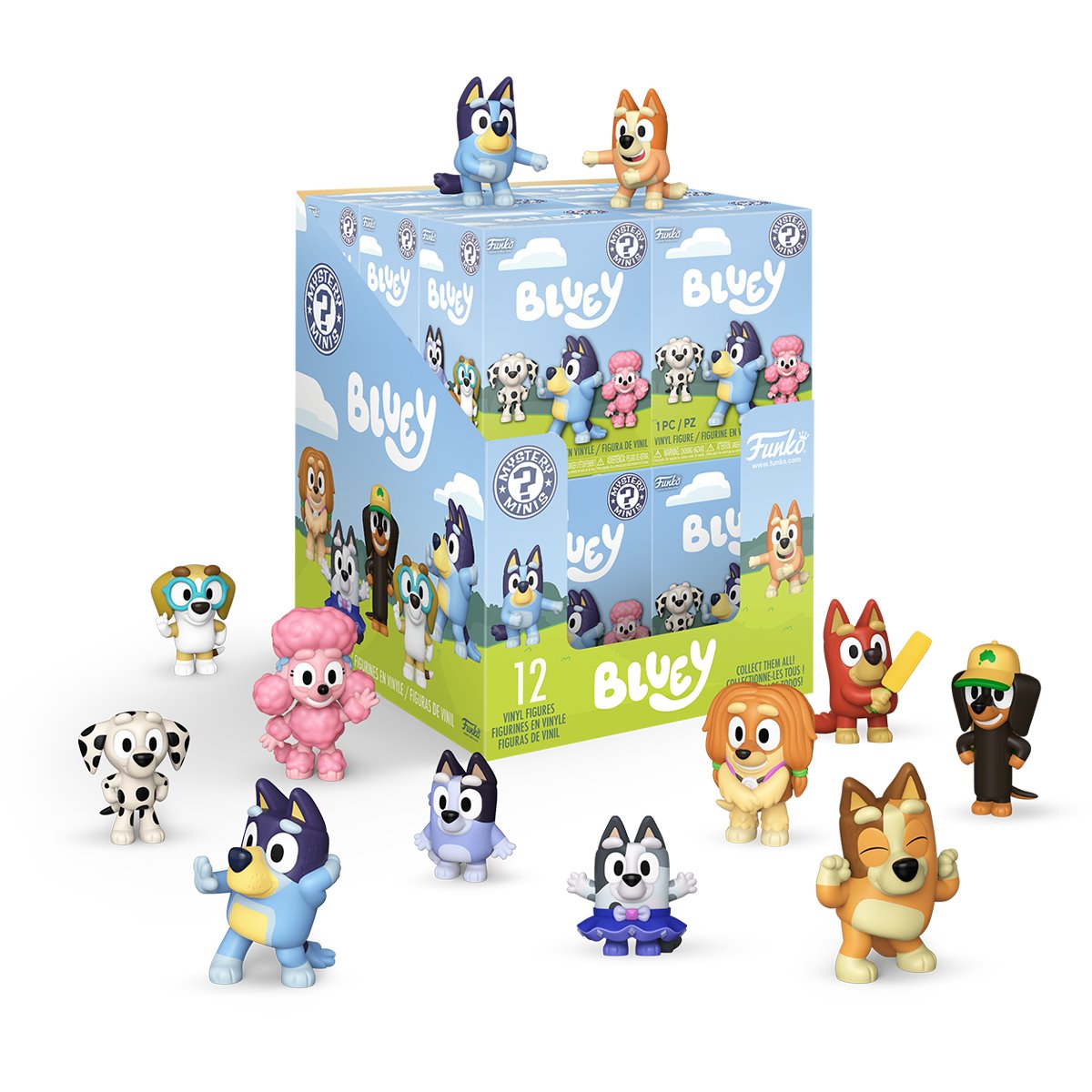 Funko Mystery Minis - - Bluey COMPLETE SET OF 12 Mini Figures - Hobby Exclusive