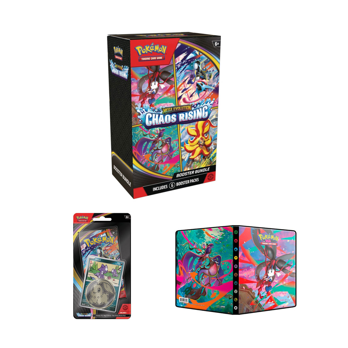 Pokémon TCG: Mega Evolution - Chaos Rising Booster Bundle Combo Pack (PRE-ORDER MAY 22)