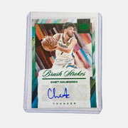 2024-25 Panini Court Kings - Chet Holmgren  - Brush Strokes Auto Jade Foil - BR-CHT - Ungraded Card