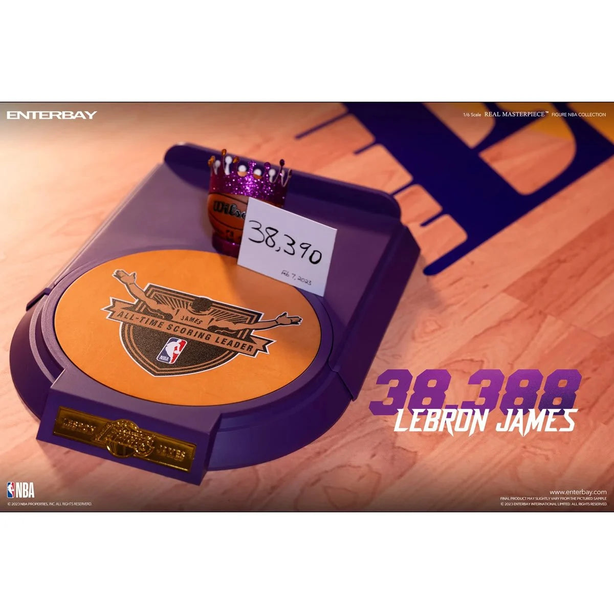 Real Masterpiece - LeBron James Scoring Record - 1:6 Action Figure - NBA Los Angeles Lakers  - Enterbay