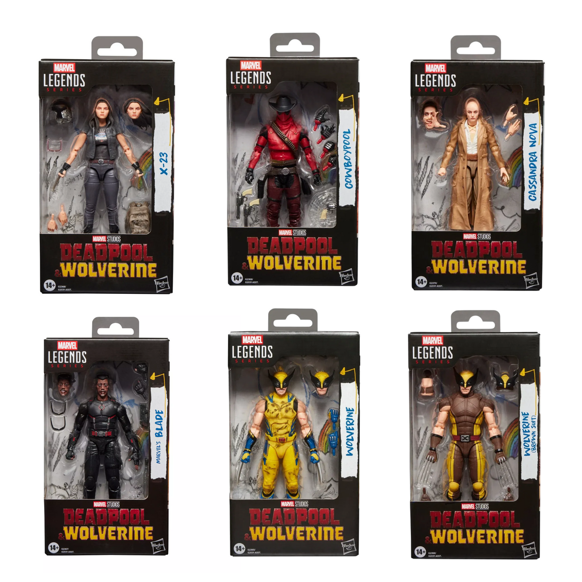 Marvel Legends Series - Deadpool & Wolverine – Wave 2 - Complete Set of 6