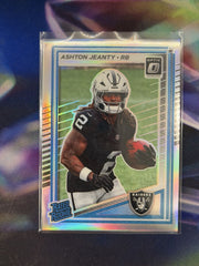Ashton Jeanty Rated Rookie Holo Front - 2025 Donruss Optic