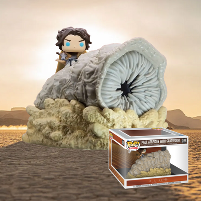 Funko Movies: Dune Part Three - Wave 1 Deluxe Moments - Paul Atreides with Sandworm #2155