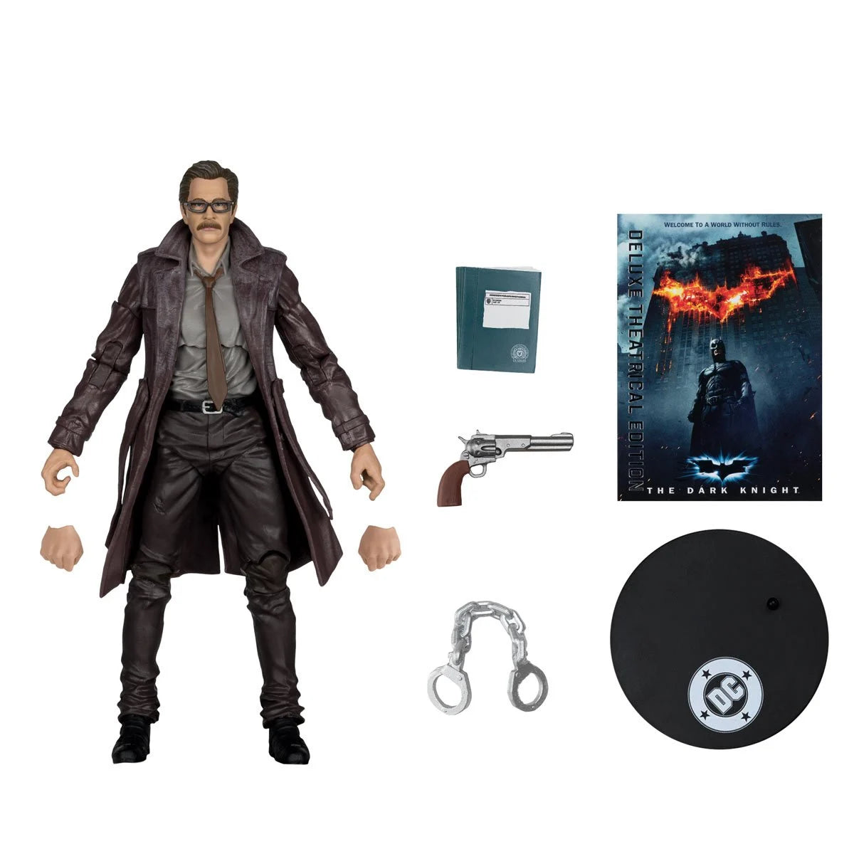 McFarlane DC - Commissioner Gordon (Deluxe Theatrical Edition) - The Dark Knight - 7-Inch Action Figure