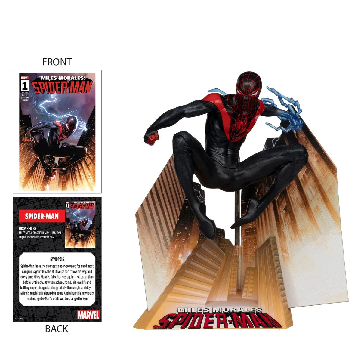 McFarlane - Spider-Man  1:10 Scale - Miles Morales: Spider-Man #1 with Scene Case