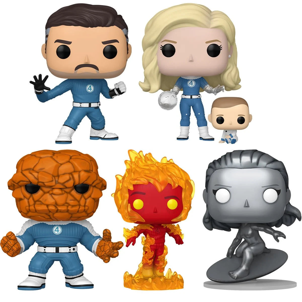 Funko Marvel - The Fantastic Four: First Steps - Complete Set of 5 - #1514 to #1518