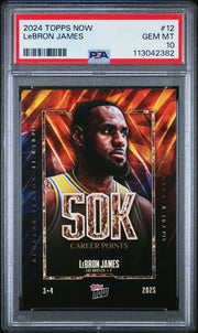LeBron James - 2024 Topps NOW Basketball - Card #12 - PSA Graded Card