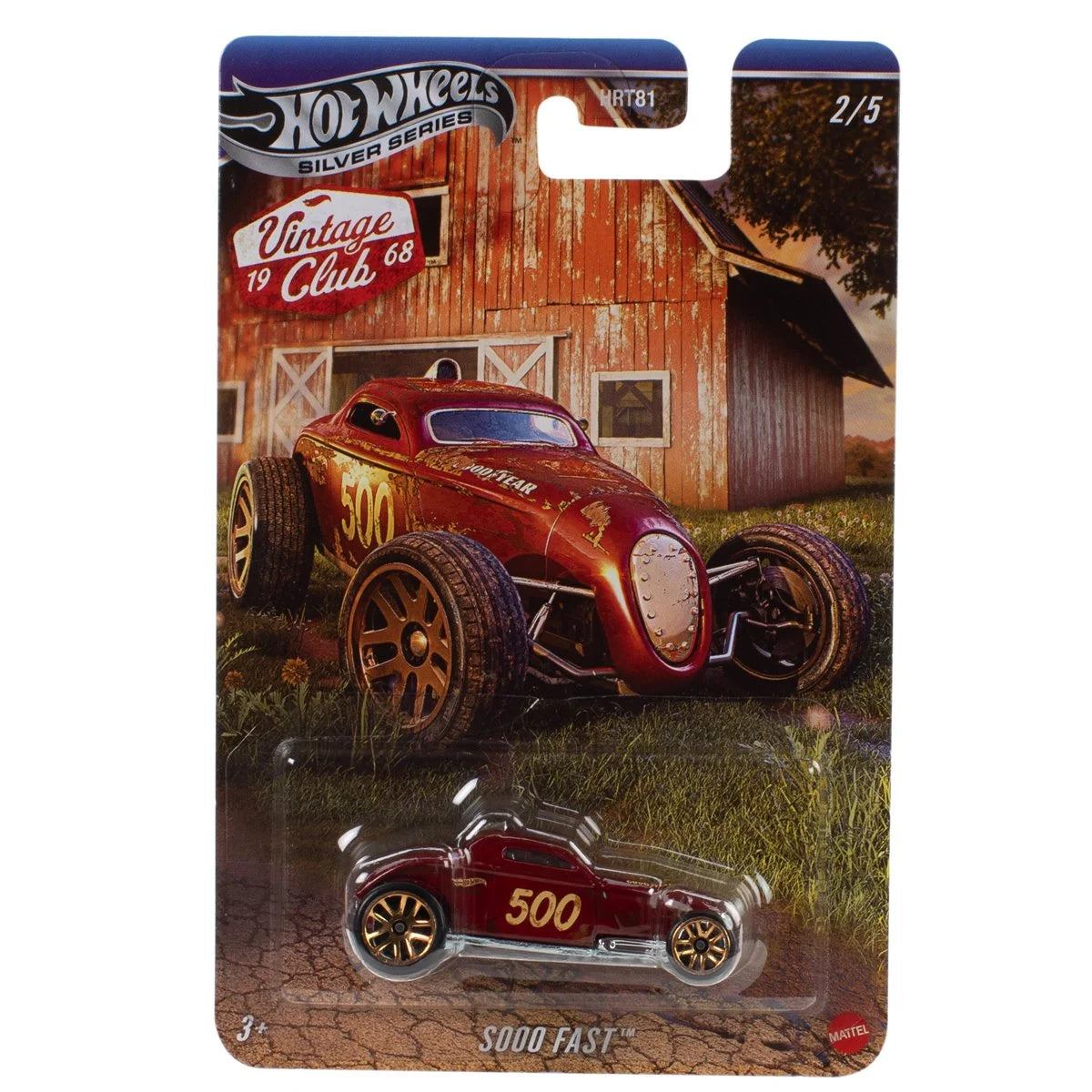 Hot Wheels Vintage Racing - 2026 Mix 1 Barn Finds/Patina Vehicle - Complete Set of 5 (PRE-ORDER JAN 2026)