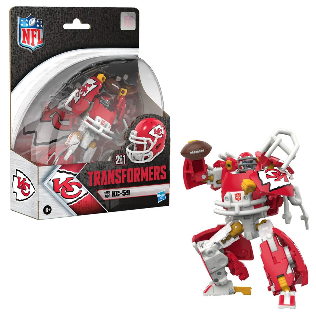 Transformers NFL Kansas City Chiefs KC-59  Action Figure