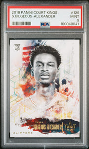 2018 Panini Court Kings - Rookies Level 1 - Shai Gilgeous-Alexander #129 - PSA Graded Card