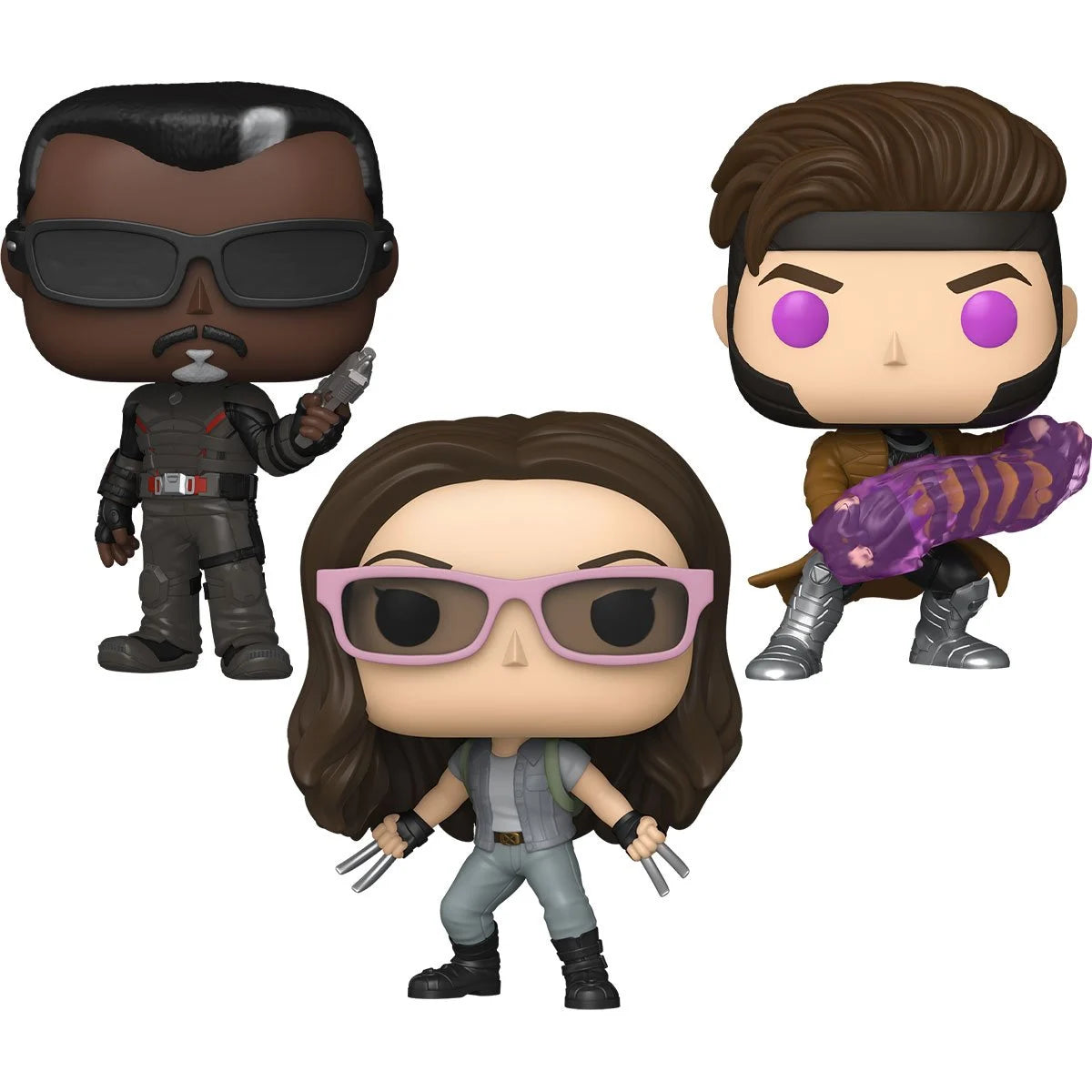 Funko - Deadpool & Wolverine Wave #3 Set - Blade #1495, Gambit #1496, X-23 #1497