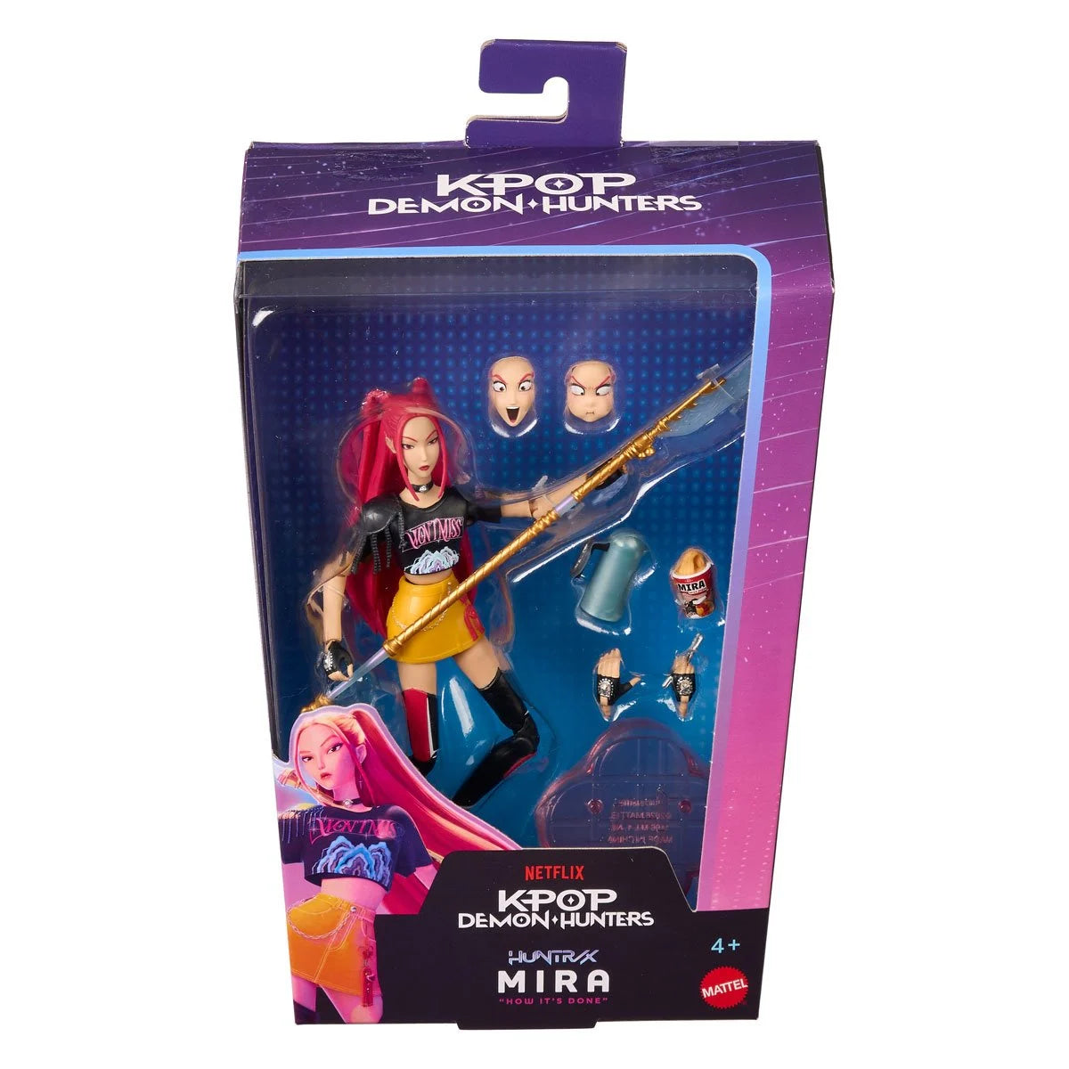 Mattel - KPOP Demon Hunters - Core Action Figure - Complete Set of 5 (Zoey, Mira, Rumi, Jinu, Abby)