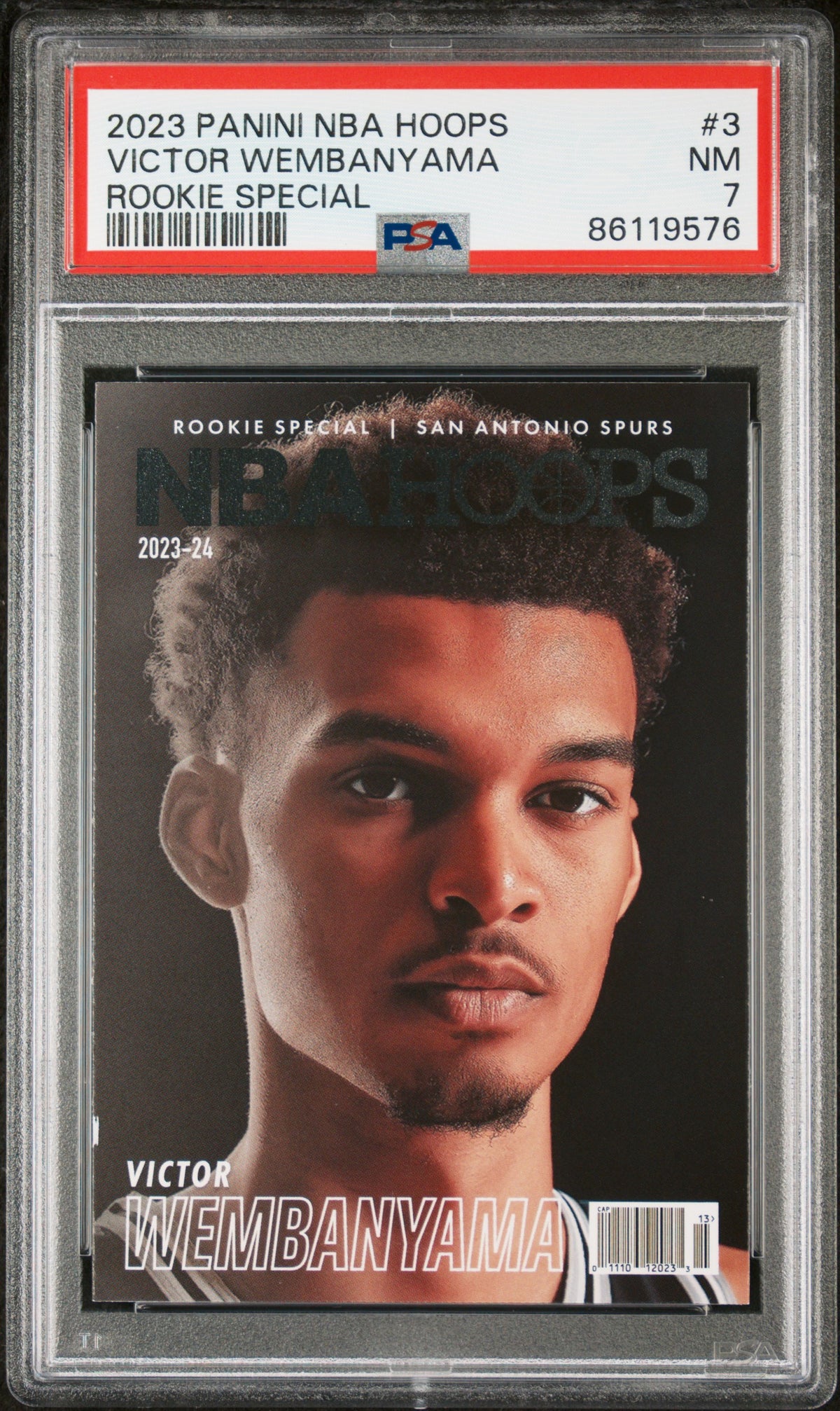 2023 Panini NBA Hoops - Victor Wembanyama - Rookie Special #3 - PSA Graded Card