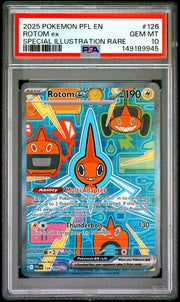 2025 Pokemon Phantasmal Flames - Rotom Ex - Special Illustration Rare #126 - PSA Graded Card
