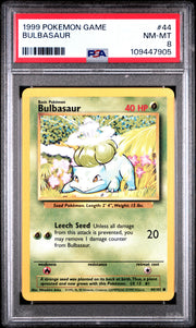 1999 Pokemon Game - Bulbasaur - Pokemon Game #44 - PSA Graded Card