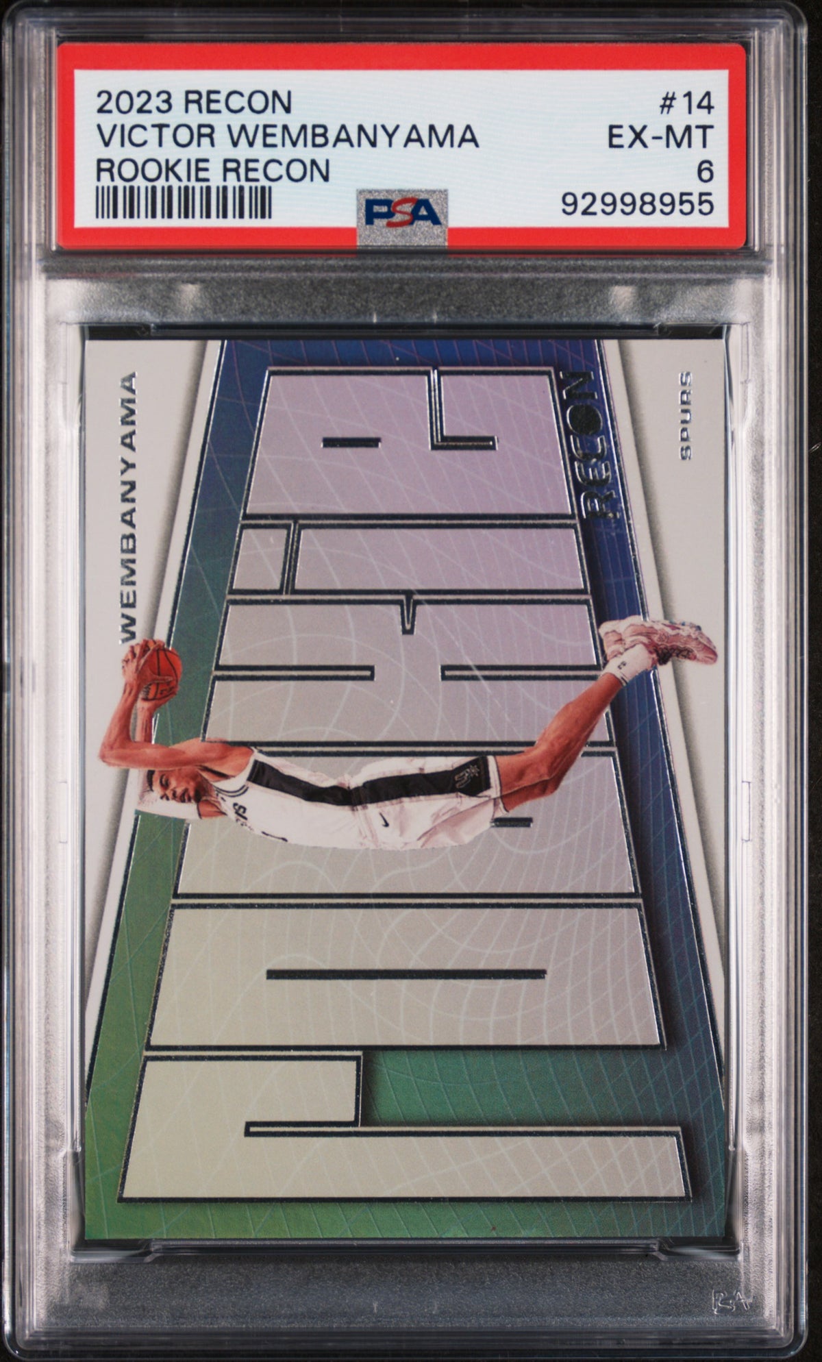 2023 Panini Recon - Victor Wembanyama - Rookie Recon #14 - PSA Graded Card