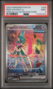 2023 Pokemon PAR En — Paradox Rift — 249 Iron Valiant Ex Special Illustration Rare — PSA Graded Card