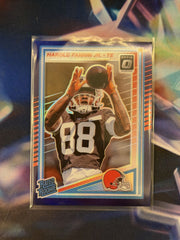 Harold Fannin Jr. Rated Rookie Purple Prizm Front - 2025 Donruss Optic