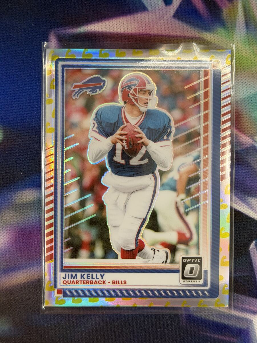 Jim Kelly Flex Prizm Front - 2025 Donruss Optic