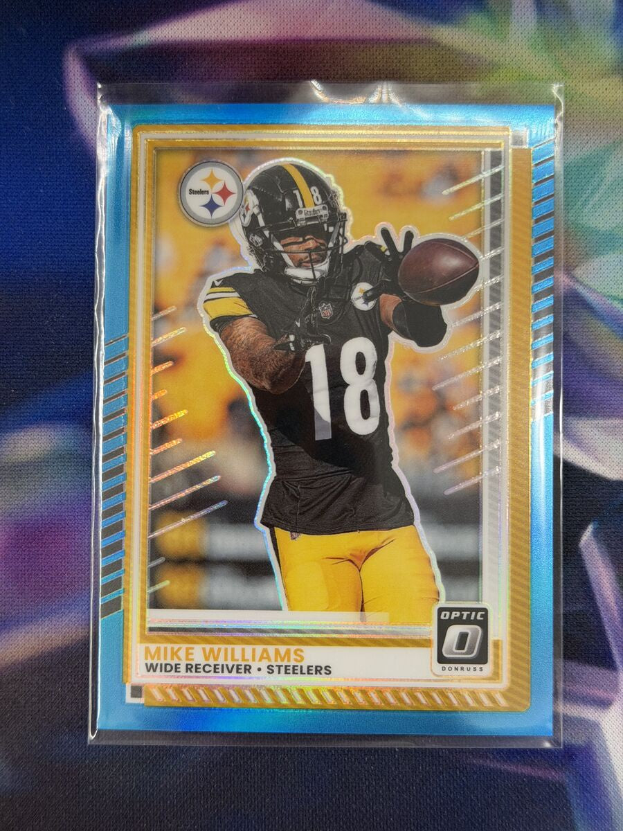 Mike Williams Aqua Prizm Front - 2025 Donruss Optic