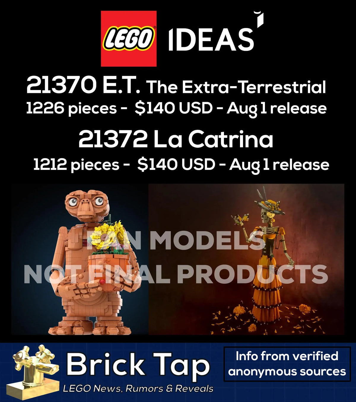 LEGO Ideas - La Catrina #21372 (PRE-ORDER AUG 1, 2026)