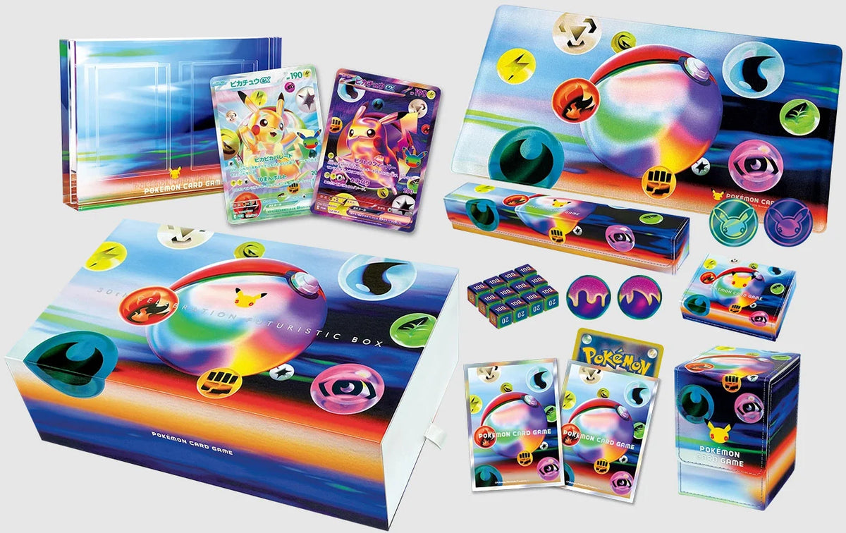 Pokemon Japanese - 30th Celebration Futuristic Box with Pikachu 131 and 132/M-P  Promos (PRE-ORDER SEPT 2026)