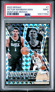 2023 Panini Mosaic Montage 7 Victor Wembanyama Mosaic - PSA Graded Card