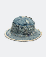 Kapital: 11.5Oz Denim The Old Man And The Sea Hat (Crash Remake) - Indigo - EK1534XH