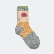 Kapital - 56 Yarns Grandrelle GOGH HOBO-Stitch Socks - Yellow  - Made in Japan