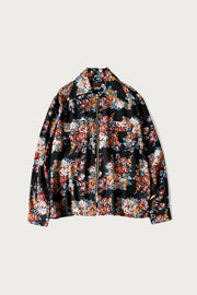 Kapital: Silk Rayon Champetre Maria Drizzle Open Collar Shirt - Black - K2403LS080  - Made in Japan