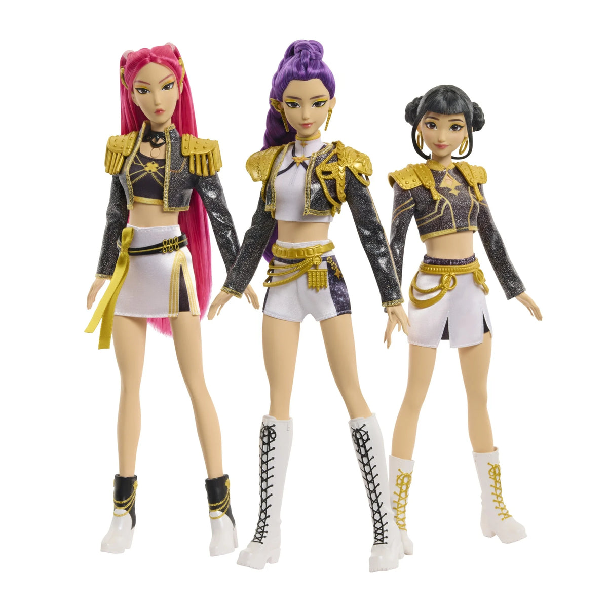 Mattel - KPOP Demon Hunters - Singing Doll Figures - Complete Set of 3 (Zoey, Mira, Rumi)
