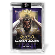 LeBron James 2023-24 TOPPS NOW Encased 40,000 Career Points Basketball Card - LJ-40K