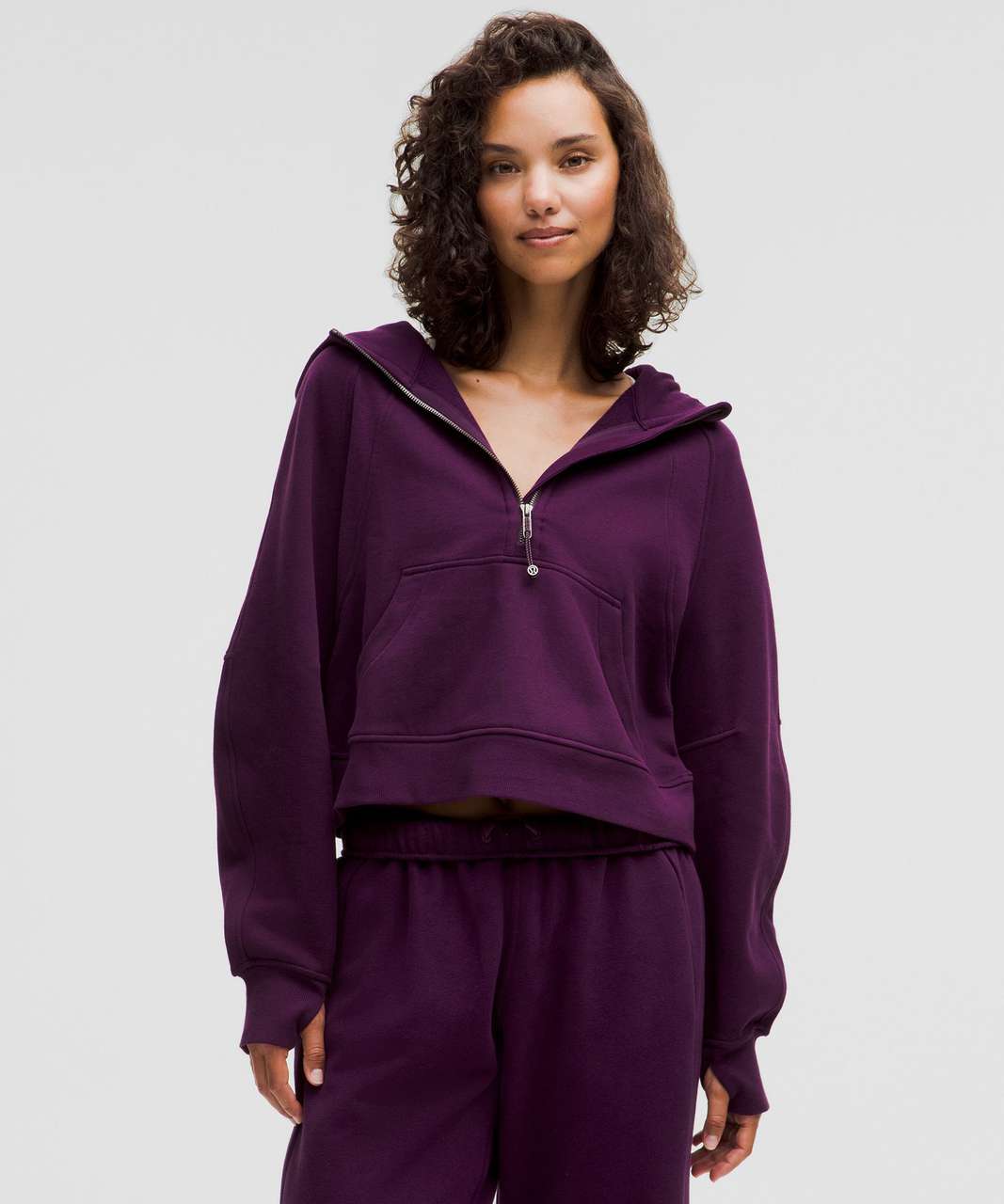 Lululemon Scuba Oversized Half-Zip Hoodie "Dramatic Magenta" - LW3G3S