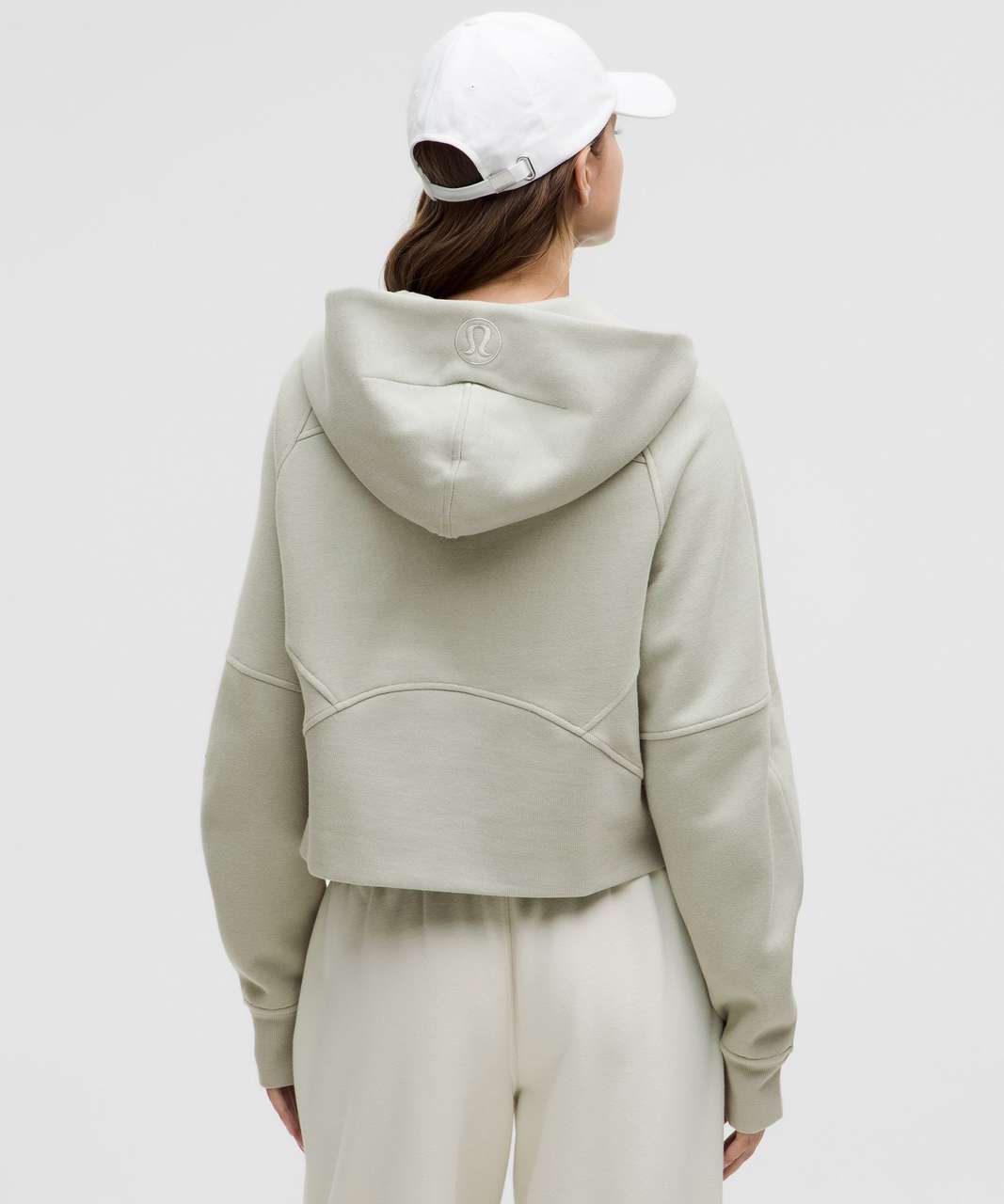 Lululemon Scuba Oversized Half-Zip Hoodie "Jade Grey" - LW3HTOS