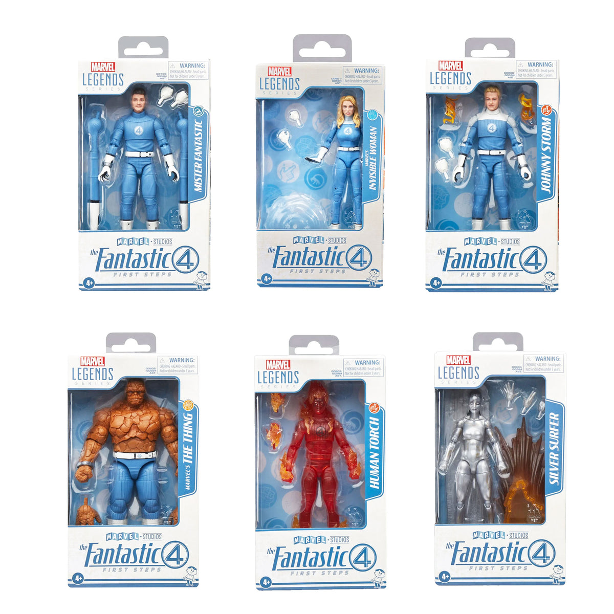 Marvel Legends -  The Fantastic Four: First Steps - Wave 1 Complete Set - 6-Inch Action Figures