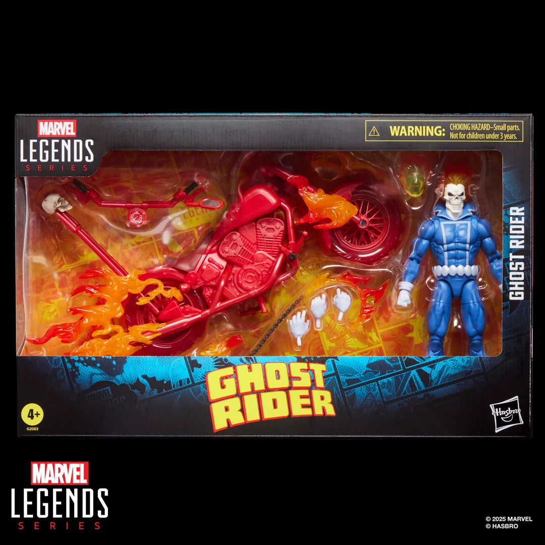 Marvel Legends Series Deluxe - Johnny Blaze Ghost Rider with Motorcycle
