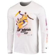 Nike LeBron James Time Warp Long Sleeve T-Shirt - White