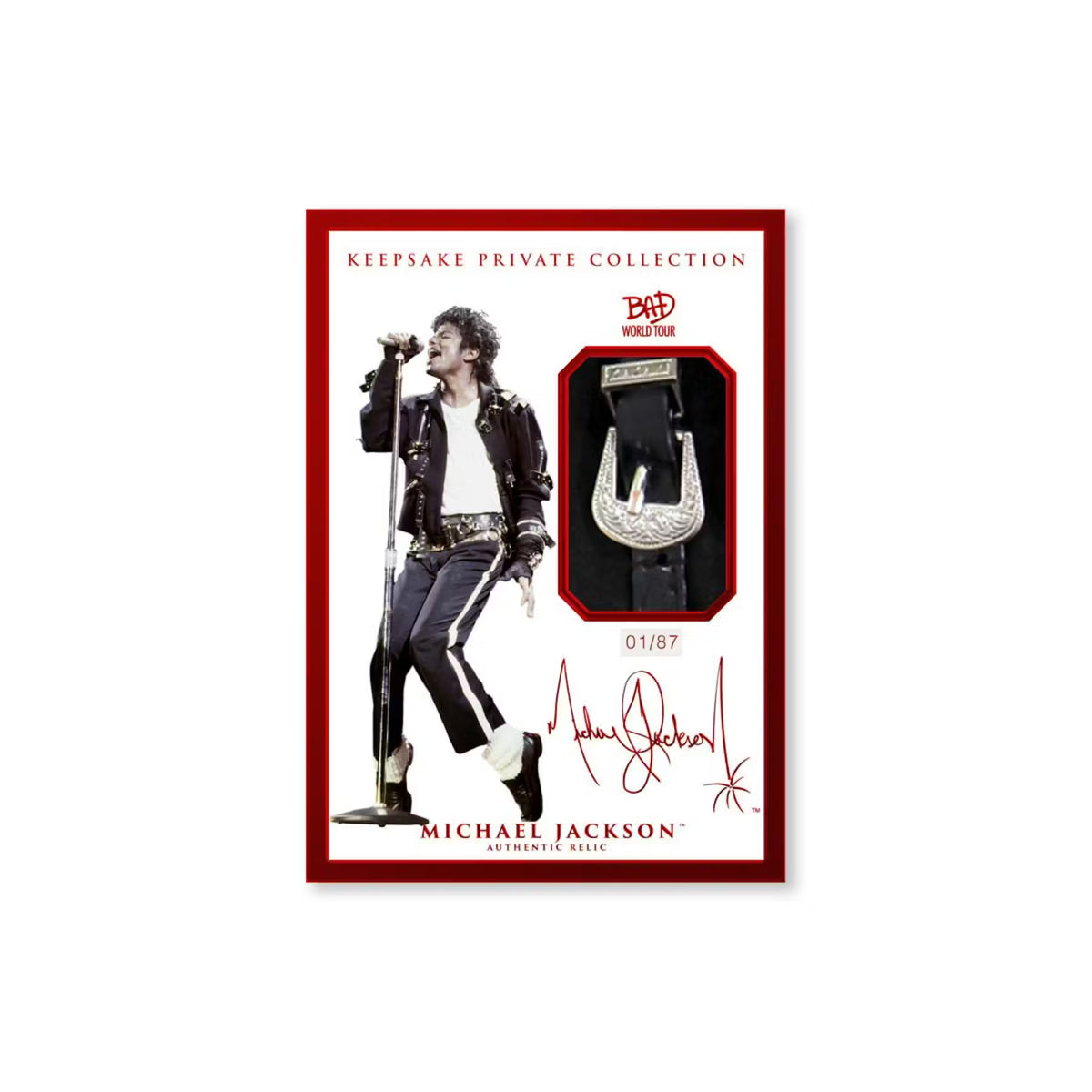 2025 Michael Jackson Bad World Tour Keepsake Premiere Edition Hobby Box