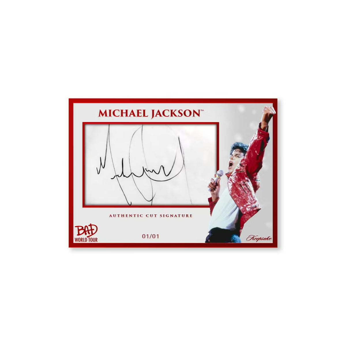 2025 Michael Jackson Bad World Tour Keepsake Premiere Edition Hobby Box