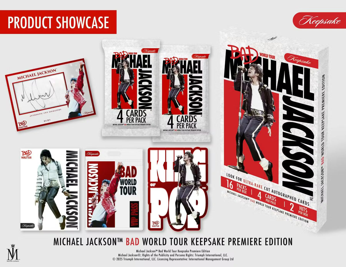2025 Michael Jackson Bad World Tour Keepsake Premiere Edition Hobby Box