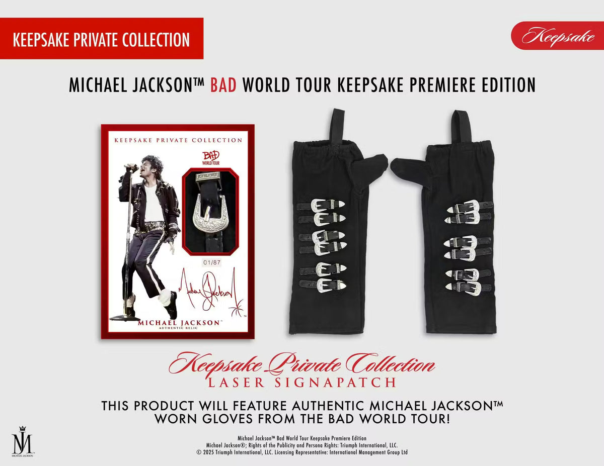 2025 Michael Jackson Bad World Tour Keepsake Premiere Edition Hobby Box