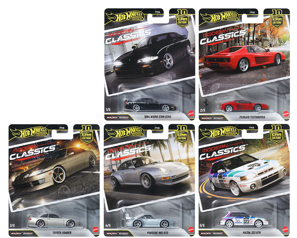 Hot Wheels Premium - Car Culture Modern Classics - 2026 - Complete Set of 5 (PRE-ORDER MAY 2026)