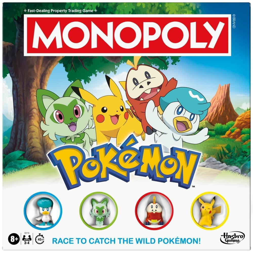 Monopoly Pokémon Edition Board Game - Hobby Exclusive