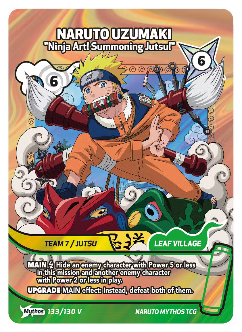 Naruto TCG - Mythos – Set 1 Konoha Shido - SDCC 2026 #133 Foil Promo + 24 Pack Booster Display Box